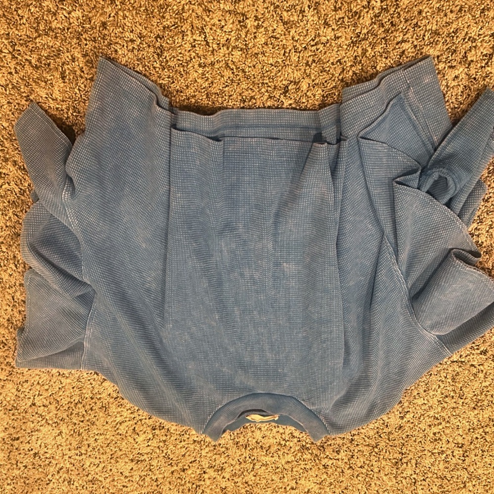 Blue flowy Altar’d state top